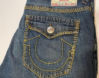 Y2K True Religion World Tour  “The Joey”Blue Jeans  32x34