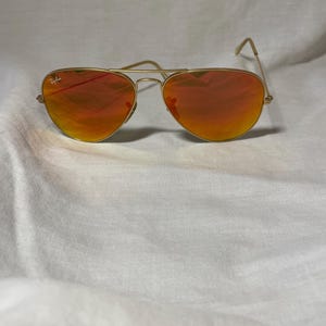 Ray Ban Polarized Mirrored Aviator Sunglasses RB3025 bild 3