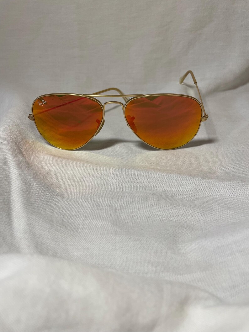 Ray Ban Polarized Mirrored Aviator Sunglasses RB3025 bild 3