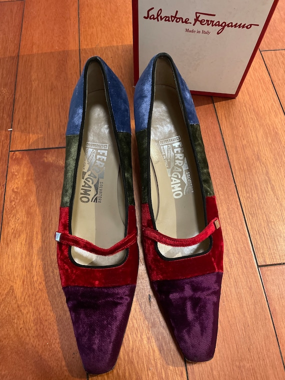 ferragamo block heels