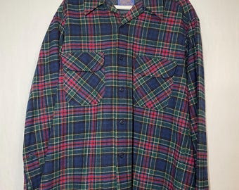 Vintage Pendleton Wool Button Up Flannel Shirt