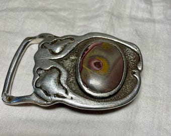 Agate Quartz & Crystal Belt Buckle Plate Montana Agate Belt Buckle main image 4