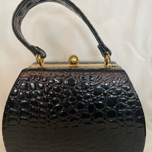 Embossed Top Handle Bag Etsy