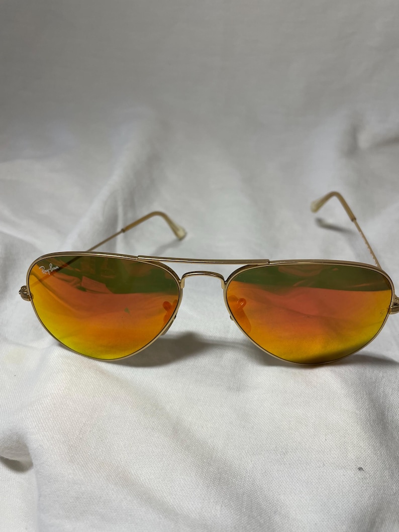 Ray Ban Polarized Mirrored Aviator Sunglasses RB3025 bild 1
