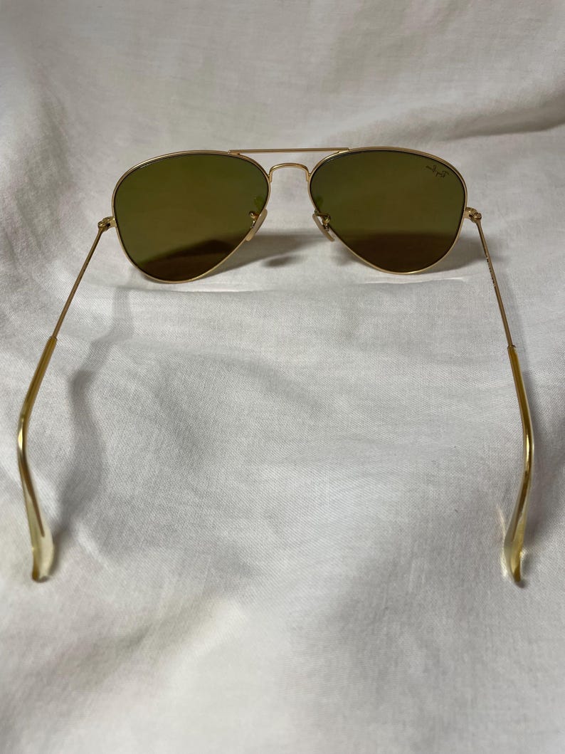 Ray Ban Polarized Mirrored Aviator Sunglasses RB3025 bild 5