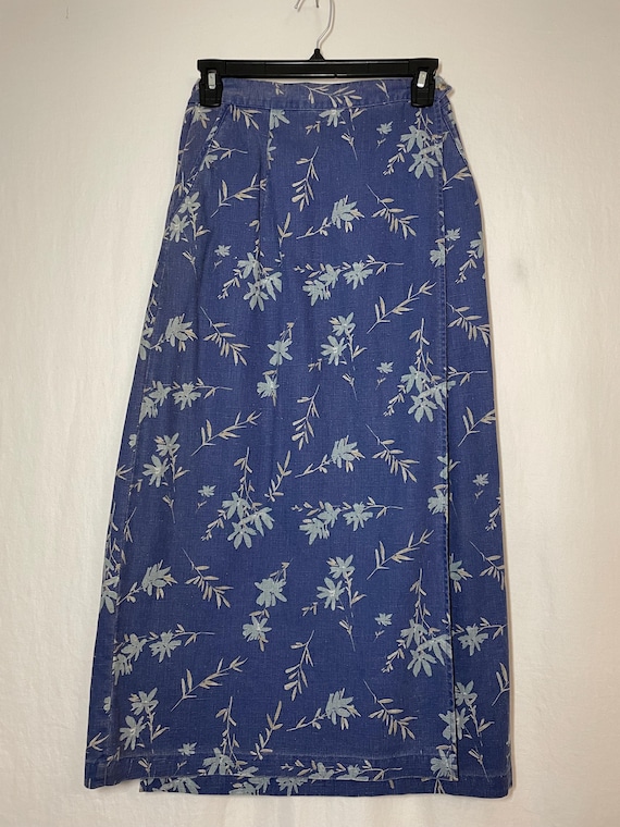 Midi linen button front skirt with pockets J084-4 Midi linen button front skirt with pockets J084-4