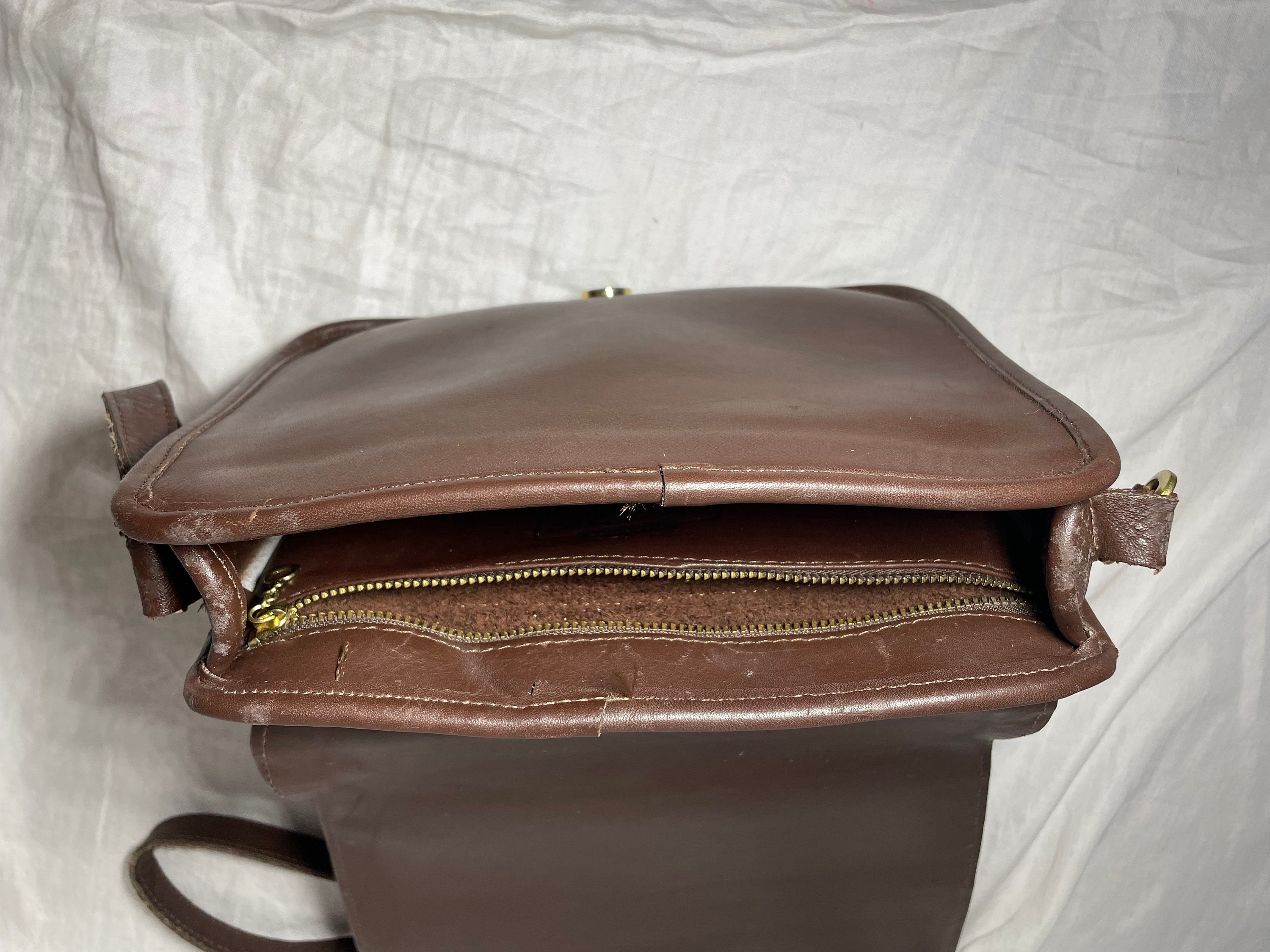 Vintage COACH ハンドバッグ オールレザー ブラウン mah11071.jpg