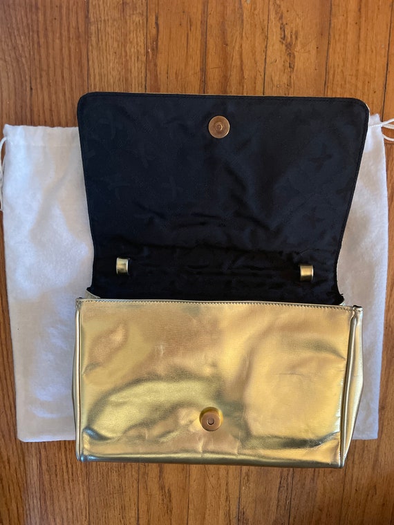 Paloma Picasso Gold  Lux Crossbody Clutch - image 3