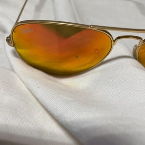 Ray Ban Polarized Mirrored Aviator Sunglasses RB3025 bild 6
