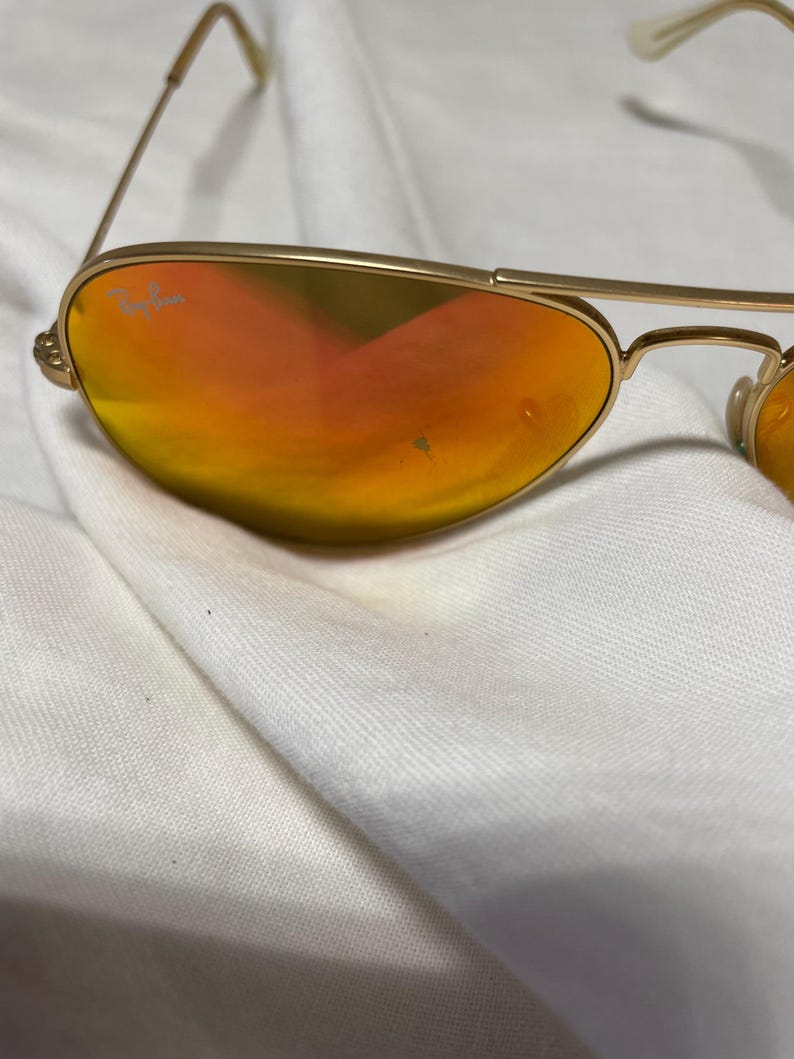 Ray Ban Polarized Mirrored Aviator Sunglasses RB3025 bild 6