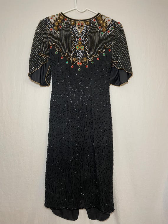 Vintage 1980s Royal Feelings Silk Sequined Beaded 