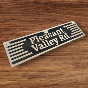 Personalized Brass Plaque - Ideal for Recognition Plaques, Name Plates, and Awards - Perfect for Office, Home, or Garden Decor