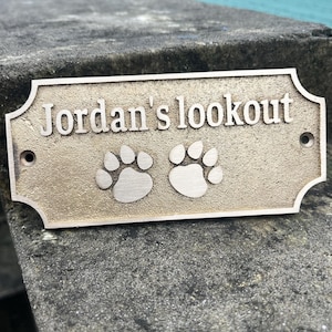 Personalized Antique Brass Plaque - Ideal for Recognition Plaques, Name Plates, and Awards - Perfect for Office, Home, or Garden Decor