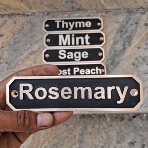 Personalized Casting Brass Plaque - Ideal for Recognition Plaques, Name Plates, and Awards - Perfect for Office, Home, or Garden Decor