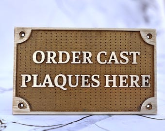 Personalized Antique Brass Plaque - Ideal for Recognition Plaques, Name Plates, and Awards - Perfect for Office, Home, or Garden Decor