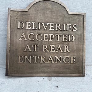 Personalized Casting Brass Plaque - Ideal for Recognition Plaques, Name Plates, and Awards - Perfect for Office, Home, or Garden Decor