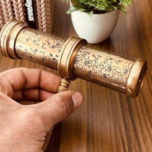 Personalized Kaleidoscope - Brass Kaleidoscope - Personalized Gift For kids, Birthday Gift, Gift for Son, Multicolored Kaleidoscope Gift.