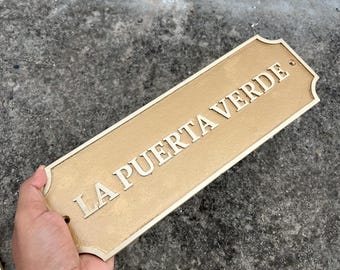 Placa de latón personalizada: ideal para placas de reconocimiento, placas de identificación y premios. Perfecta para la decoración de oficinas, hogares o jardines.