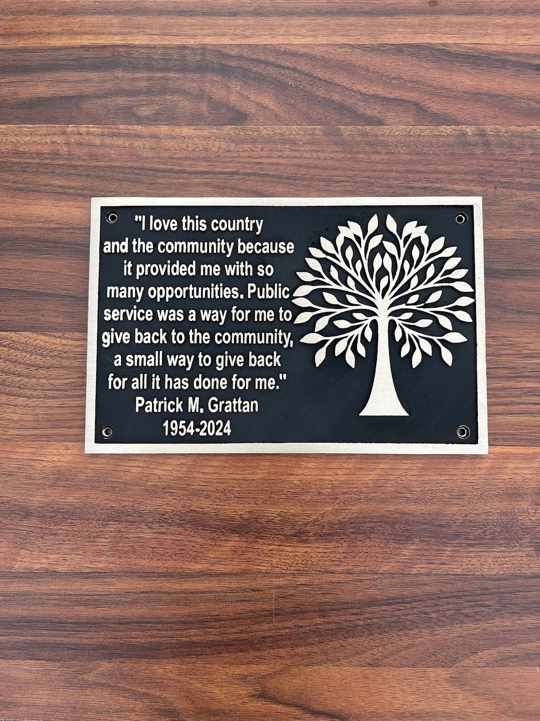 Custom Brass Plaques Custom Size, Custom Message Name Plates, Home ...