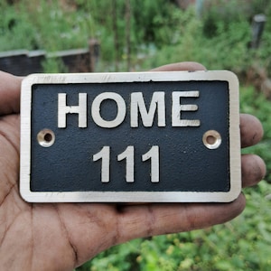 Personalized Brass Casting Plaque - Ideal for Recognition Plaques, Name Plates, and Awards - Perfect for Office, Home, or Garden Decor