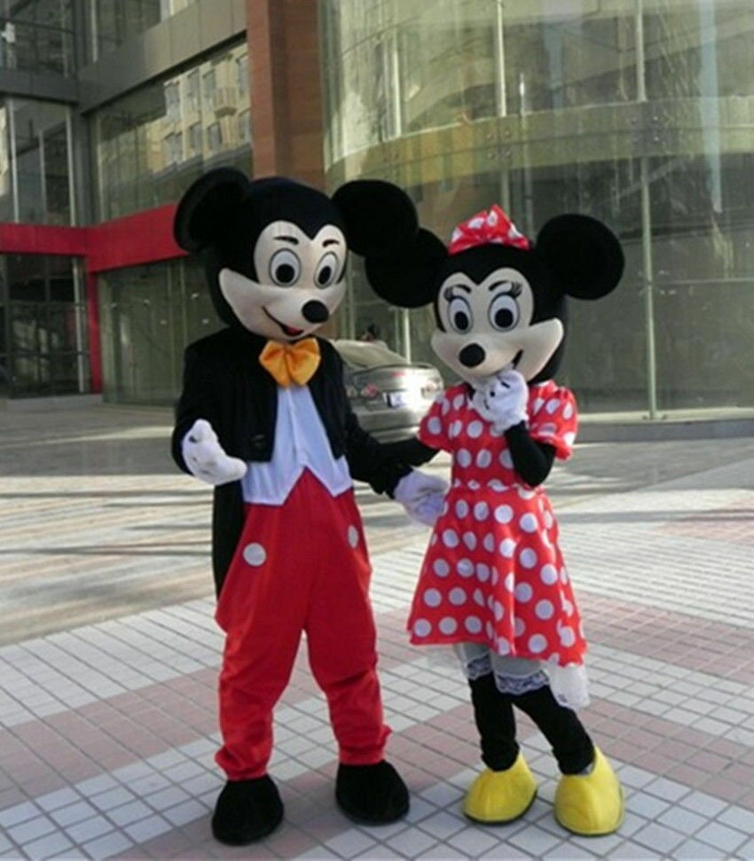 Mickey Or Minnie Mouse Lookalike Mascot Costume Hire Etsy Uk