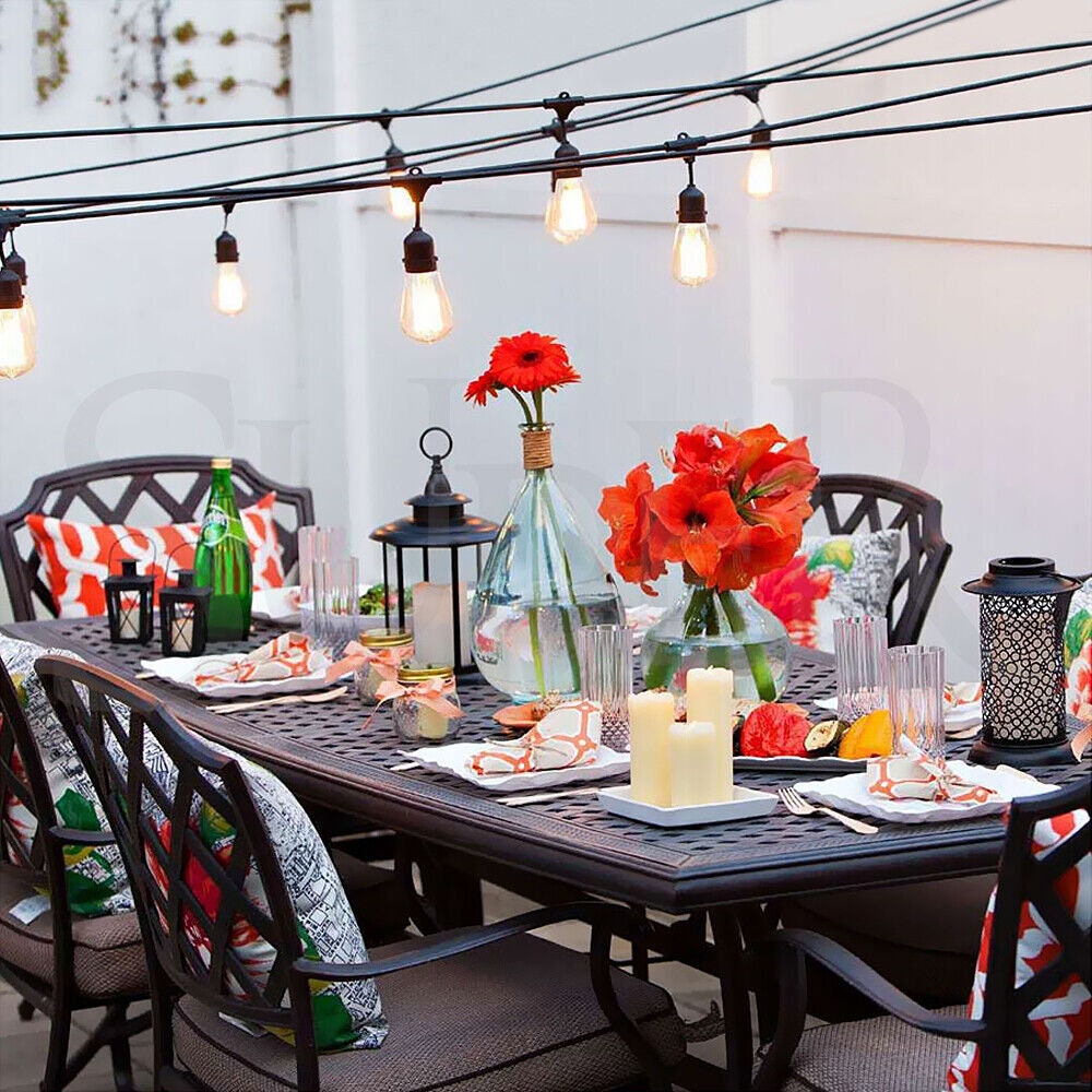 Festoon Lights Outdoor Lights Warm White Garden Lights Etsy Australia