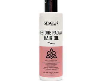 SEAQUA Restore Radiant Hair Oil Enriched With Argan and Onion Seed Oil