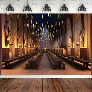 High Resolution 8k Ultra HD Quality Photo Realistic Christmas Scene Backdrop  Hogwarts Interior Harry Potter Style · Creative Fabrica