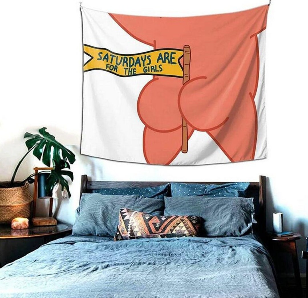 Saturdays Are for the Girls Patrick Star Wall Tapestry Funny Meme