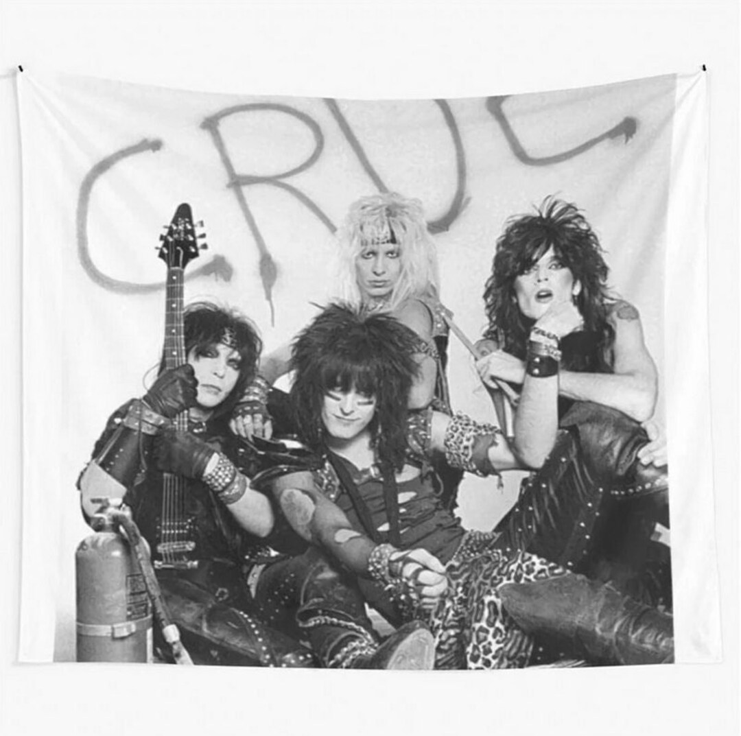 Funny Black White Frame Band Tapestry, Meme Tapestry Wall Hanging for Living Room/bedroom