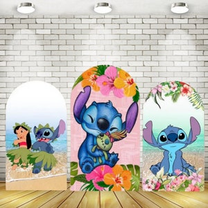 Disney-funda redonda de Lilo & Stitch para niña o niño, Fondo de