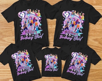 Custom Huntrix Birthday Girl Shirt, Personalized Kpop Demon Hunter Birthday Tee, Back to School, Gift for Huntrix fan,Birthday Gift for Kid