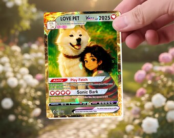 Personalized Pet as Pokemon Card, Turn Your Pet Into a Pokemon, Custom Photo Anime Card, Gift for Him, Gift for Her, Pet Lover Gift Cat Gift - Etsy Personalized Pet as Pokemon Card, Turn Your Pet Into a Pokemon, Custom Photo Anime Card, Gift for Him, Gift for Her, Pet Lover Gift Cat Gift - Etsy