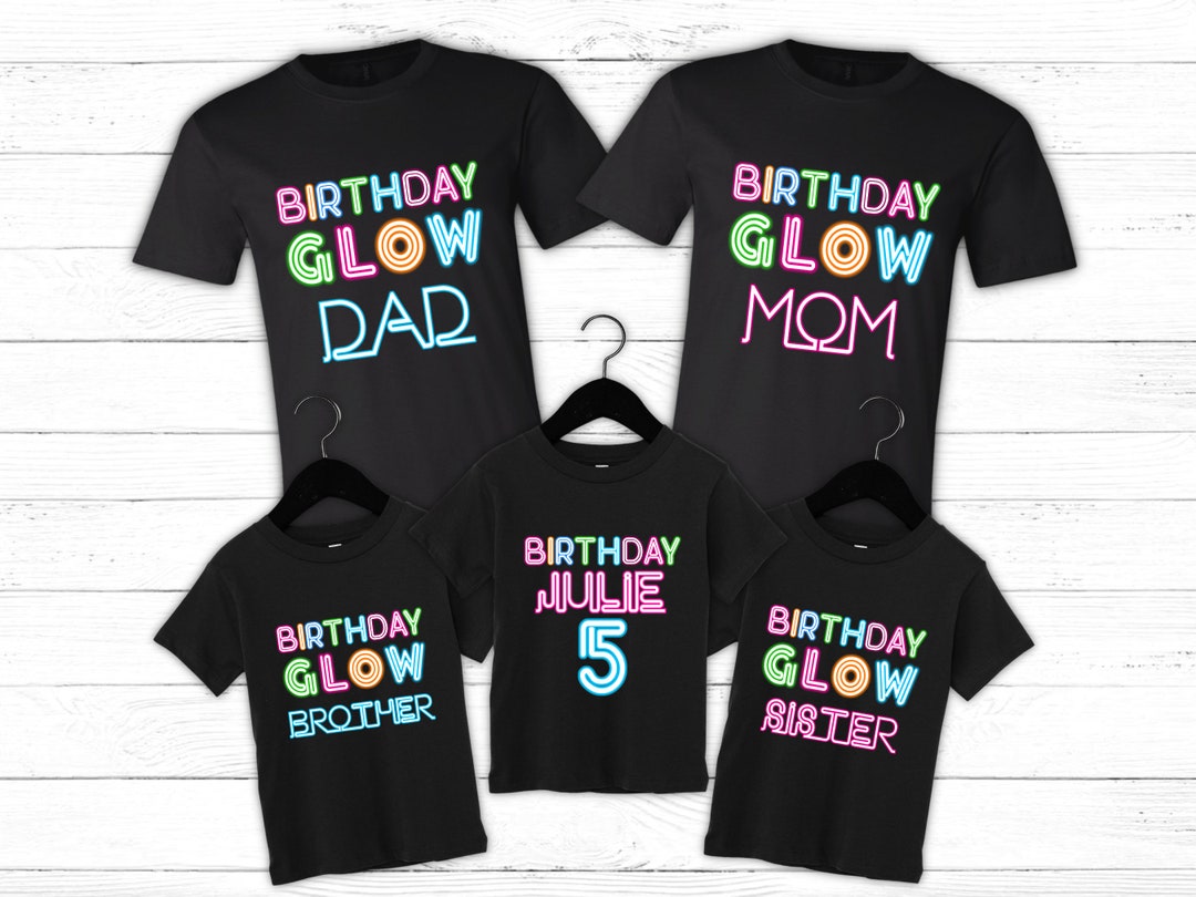Glow Big or Glow Home Kids Birthday T Shirt