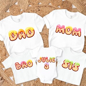 Sweet One Donut Birthday Shirts: Family Matching 1st Birthday Outfit