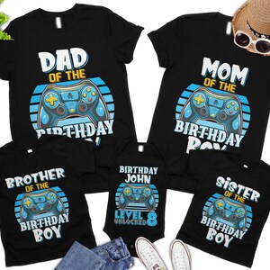 Gamer Birthday Shirt,Matching Family Birthday Shirts,Gaming Birthday Shirts,Video Game Birthday Theme,Custom Gamer Shirt,Gaming Birthday Boy