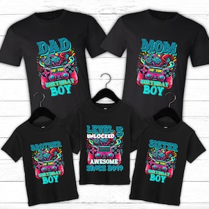 Gamer Birthday Shirt,Matching Family Birthday Shirts,Gaming Birthday Shirts,Video Game Birthday Theme,Custom Gamer Shirt,Gaming Birthday Boy