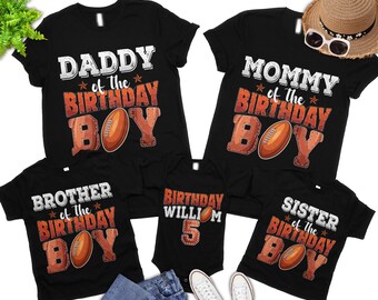 Football 1st Birthday Outfit, First Birthday Matching Family Shirts, Touchdown One, Football Family Birthday, 1st Birthday Football Tees
