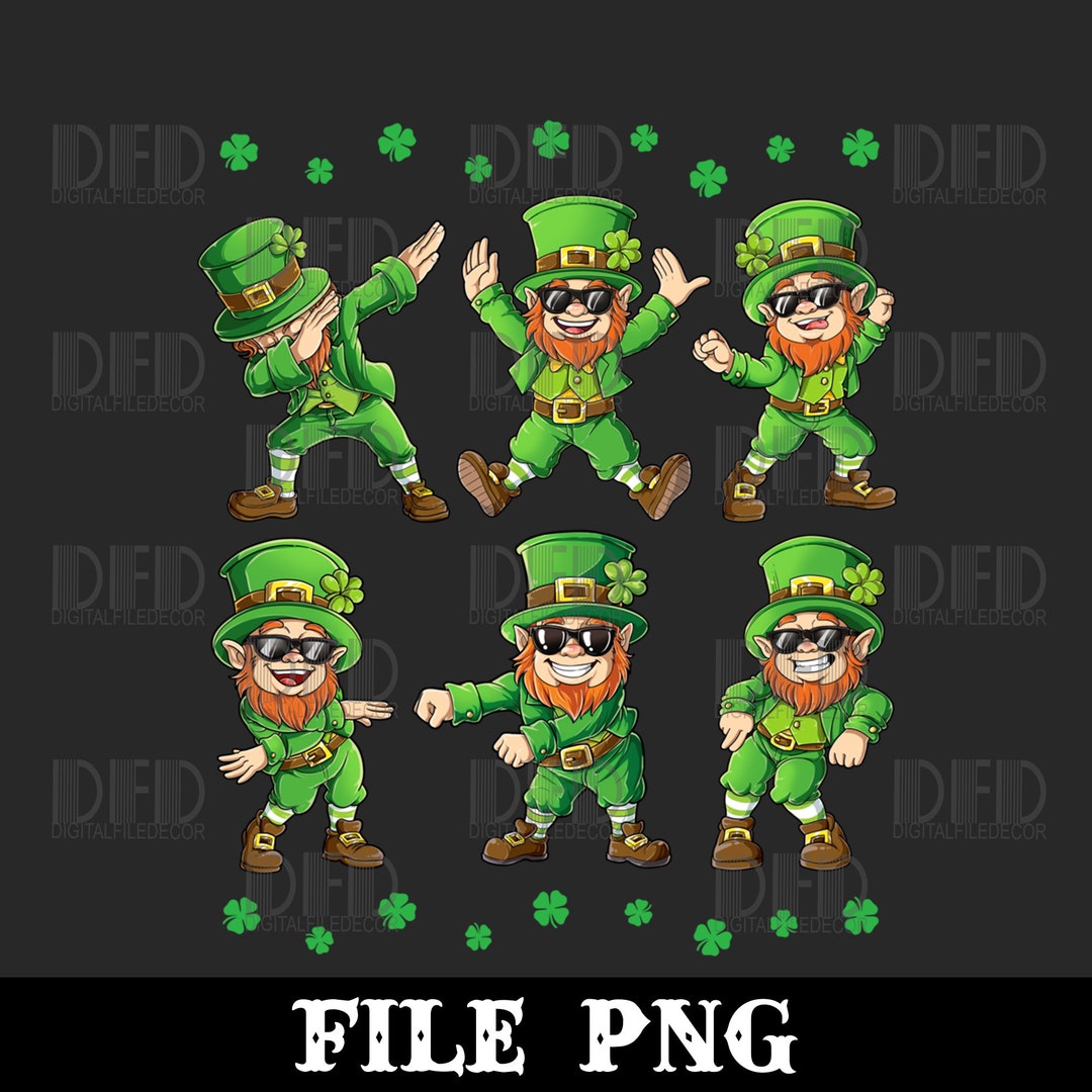 Dancing Leprechauns St Patrick's Day Boys Girls Men Dance Png Digital ...