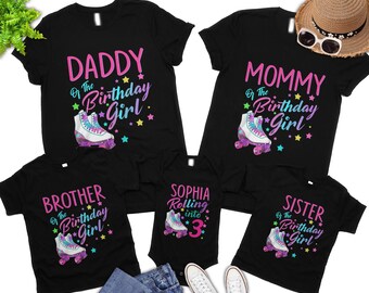 Skate Birthday Shirt, Rolling Skates, Skating Birthday Shirt, Roller Skating Birthday, Personalized Roller Skating Birthday Shirt