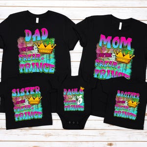 Personalized Fresh Prince Birthday Shirt: Family Matching Cotton Tee