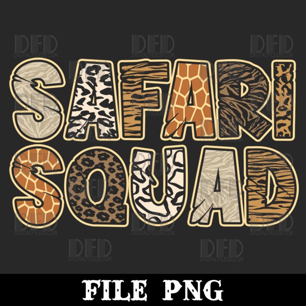 Arfica Safari Zoo - Safari Squad Png Digital Download