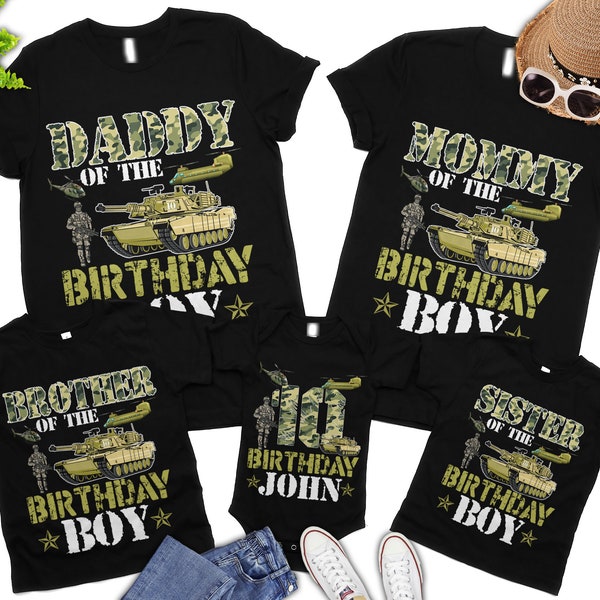 Birthday Boy Army Shirt, Army Party Shirt, Military Birthday Shirt, Kids Army , Camo Shirt Boys, Kids Birthday Shirt Boy, Custom Matching