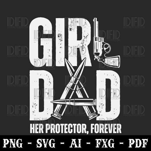 Girl Dad Her Solder Forever Proud Fathers Day Dad of Girls Svg Png Instant Download file for Cricut
