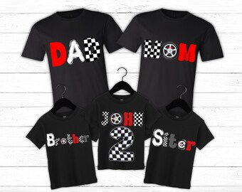 Fast One Pit Crew Birthday Shirt, Car Race Birthday Tee, Birthday Boy Shirt, Family First Birthday Party Shirts, Fast One 1st Birthday Shirt