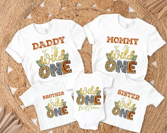 Wild One Family Matching Shirts, Wild One Birthday Boy,Wild One Safari Birthday,Family Wild One Shirts,Birthday Family Shirt,Birthday Boy