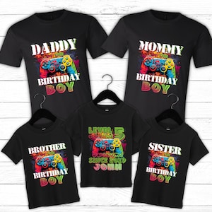 Gamer Birthday Shirt,Matching Family Birthday Shirts,Gaming Birthday Shirts,Video Game Birthday Theme,Custom Gamer Shirt,Gaming Birthday Boy