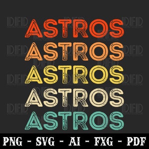 Astros Name Personalized Vintage Retro Gifts Men Women Svg Png Instant Download file for Cricut