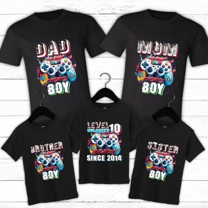 Gamer Birthday Shirt,Matching Family Birthday Shirts,Gaming Birthday Shirts,Video Game Birthday Theme,Custom Gamer Shirt,Gaming Birthday Boy