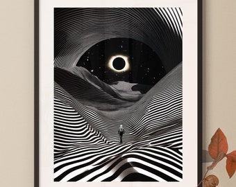 Journey To New Dimensions | Collage by Taudalpoi: Cosmic Art, Retro Futurism, Vintage Poster, Space Adventure, Retro Scifi, Opart, Trippy